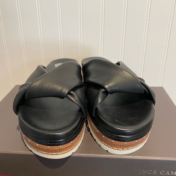 Vince Camuto leather platform sandals. Like new condition. - Picture 2 of 5